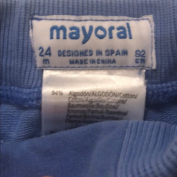 EUC Mayoral boutique brand blue jogger - Picture 3 of 3
